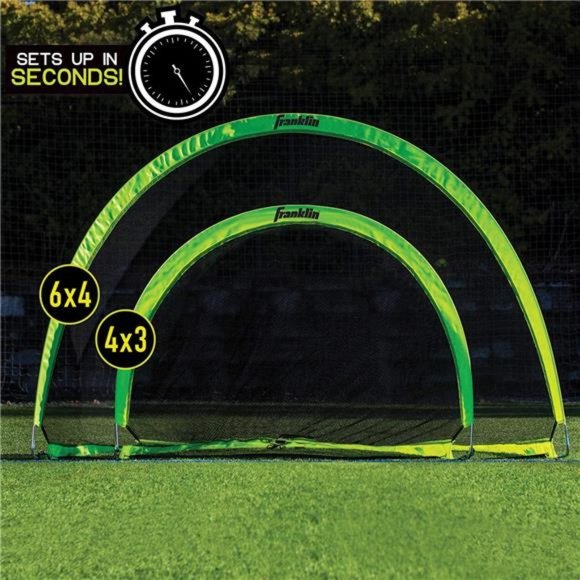 Franklin Sports Pop-Up Dome Shaped Goals - Soccer Goal - 6' x 4' or 4' x 3' - Picture 6 of 7